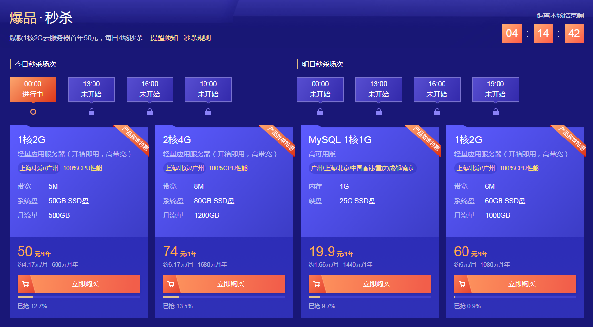 云服务器价格